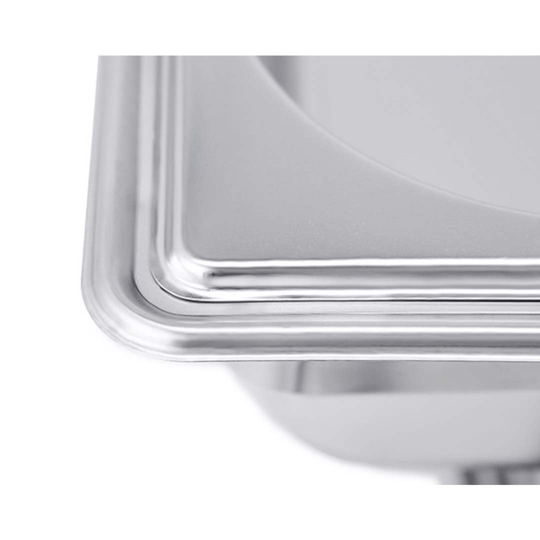 SOGA 2X Single Tray Stainless Steel Chafing Catering Dish Food Warmer - Cafe Supply