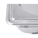 SOGA 2X Single Tray Stainless Steel Chafing Catering Dish Food Warmer - Cafe Supply