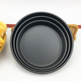 SOGA 2X 9-inch Round Black Steel Non-stick Pizza Tray Oven Baking Plate Pan - Cafe Supply