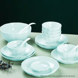 SOGA Light Blue Japanese Style Ceramic Dinnerware Crockery Soup Bowl Plate Server Kitchen Home Decor Set of 10 - Cafe Supply