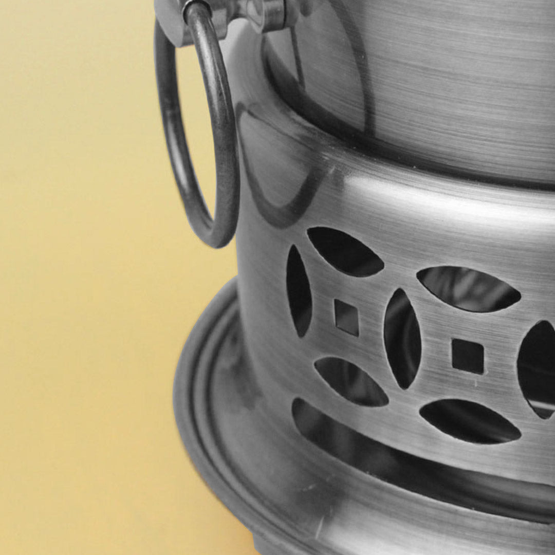 SOGA Stainless Steel Mini Asian Buffet Hot Pot Single Person Shabu Alcohol Stove Burner with Lid - Cafe Supply