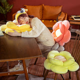SOGA 2X Grey Double Flower Shape Cushion Soft Bedside Floor Plush Pillow Home Decor - Cafe Supply