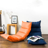 SOGA 2X Foldable Tatami Floor Sofa Bed Meditation Lounge Chair Recliner Lazy Couch Orange - Cafe Supply
