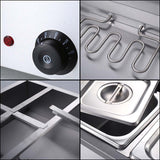 SOGA 2X Stainless Steel 2 X 1/2 GN Pan Electric Bain-Marie Food Warmer with Lid - Cafe Supply