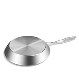 SOGA 6X Stainless Steel Fry Pan Frying Pan Induction FryPan Non Stick Interior Skillet - Cafe Supply