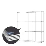 SOGA 10 Cubes Blue Castle Print Portable Wardrobe Divide-Grid Modular Storage Organiser Foldable Closet - Cafe Supply