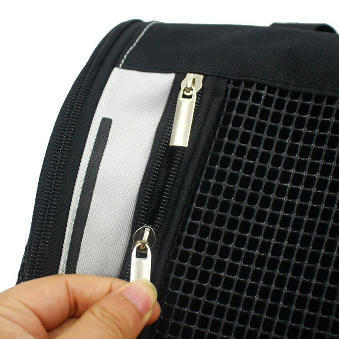 SOGA 2X Red Pet Carrier Backpack Breathable Mesh Portable Safety Travel Essentials Outdoor Bag - Cafe Supply