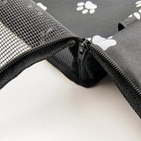SOGA 2X Waterproof Pet Booster Car Seat Breathable Mesh Safety Travel Portable Dog Carrier Bag Black - Cafe Supply