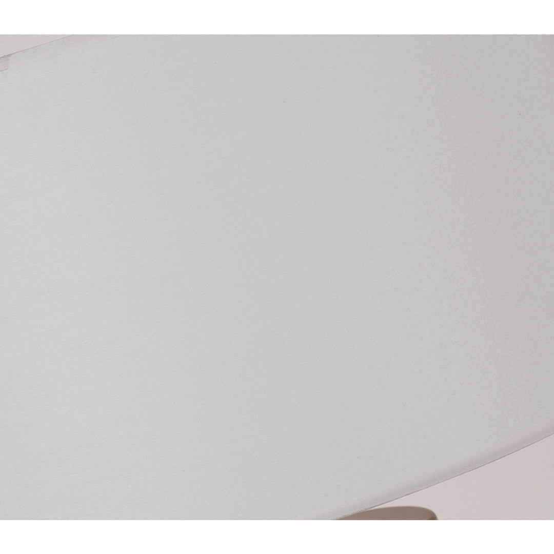 SOGA 60cm White Marble Bedside Modern Desk Table Lamp Living Room Shade with Cylinder Base - Cafe Supply
