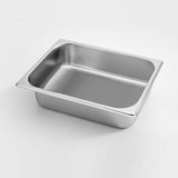 SOGA 2X Gastronorm GN Pan Full Size 1/2 GN Pan 6.5cm Deep Stainless Steel Tray With Lid - Cafe Supply