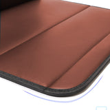 SOGA 2X Leather Car Boot Collapsible Foldable Trunk Cargo Organizer Portable Storage Box Coffee Large - Cafe Supply