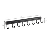 SOGA 2X 41cm Wall Mounted Kitchen Utensil Storage Rack Space-Saving Spatula Organiser with Durable Hooks - Cafe Supply