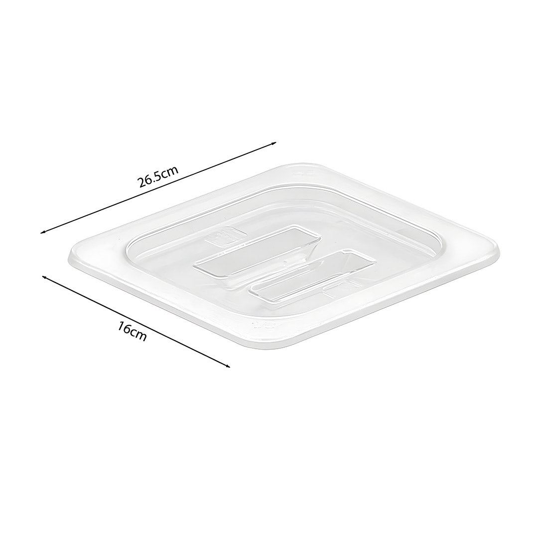 SOGA Clear Gastronorm 1/6 GN Lid Food Tray Top Cover Bundle of 2 - Cafe Supply