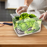 SOGA 200mm Clear Gastronorm GN Pan 1/2 Food Tray Storage Bundle of 6 - Cafe Supply