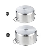 SOGA Stock Pot 14L 83L Top Grade Thick Stainless Steel Stockpot 18/10 - Cafe Supply