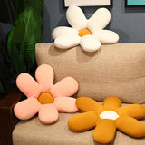 SOGA 2X Pink Daisy Flower Shape Cushion Soft Leaning Bedside Pad Floor Plush Pillow Home Decor - Cafe Supply
