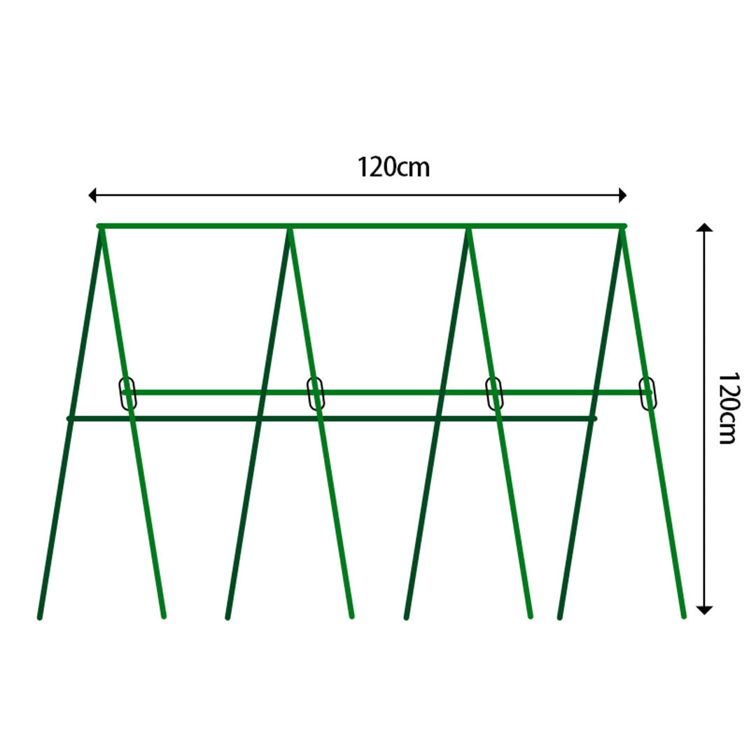 SOGA 120cm Plant Frame Tube Trellis Vegetable Flower Herbs Outdoor Vine Support Adjustable Garden Rack - Cafe Supply