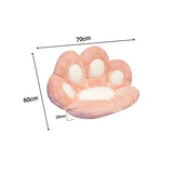 SOGA 2X 70cm  Pink Paw Shape Cushion Warm Lazy Sofa Decorative Pillow Backseat Plush Mat Home Decor - Cafe Supply