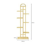 SOGA 2X 8 Tier 9 Pots Gold Metal Plant Stand Flowerpot Display Shelf Rack Indoor Home Office Decor - Cafe Supply