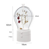 SOGA 2X White 360 Degree Rotating LED Light 2 Layered Jewelry Storage Box Waterproof Dustproof Accessories Organiser - Cafe Supply