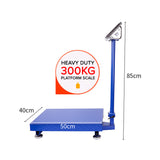 SOGA 2X  300kg Electronic Digital Platform Scale Computing Shop Postal Weight Blue - Cafe Supply