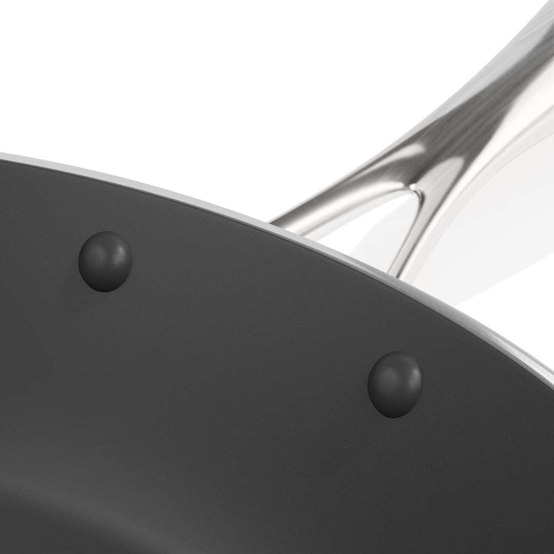 SOGA Stainless Steel Fry Pan 36cm Frying Pan Induction FryPan Non Stick Interior - Cafe Supply