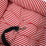 SOGA Red Pet Car Seat Sofa Safety Soft Padded Portable Travel Carrier Bed - Cafe Supply