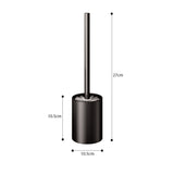 SOGA 2X 27cm Wall-Mounted Toilet Brush with Holder Bathroom Cleaning Scrub Black - Cafe Supply
