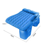 SOGA 2X Blue Ripple Inflatable Car Mattress Portable Camping Air Bed Travel Sleeping Kit Essentials - Cafe Supply