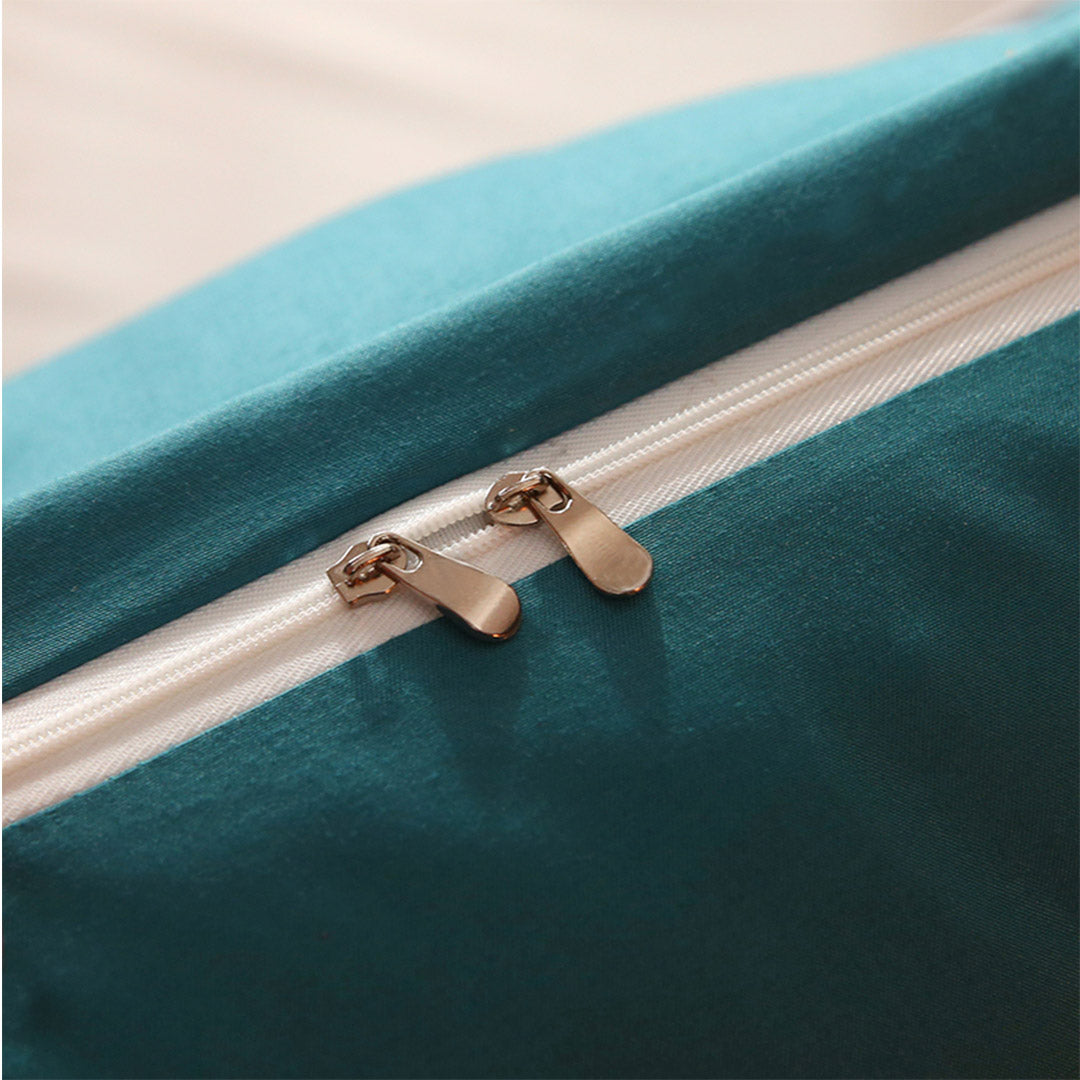 SOGA 2X 180cm Blue-Green Princess Bed Pillow Headboard Backrest Bedside Tatami Sofa Cushion with Ruffle Lace Home Decor - Cafe Supply