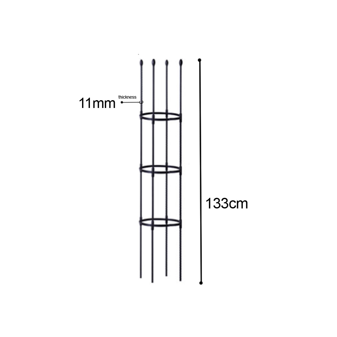 SOGA 133cm 4-Bar Plant Frame Stand Trellis Vegetable Flower Herbs Outdoor Vine Support Garden Rack with Rings - Cafe Supply