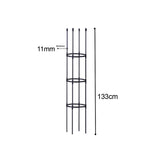 SOGA 133cm 4-Bar Plant Frame Stand Trellis Vegetable Flower Herbs Outdoor Vine Support Garden Rack with Rings - Cafe Supply