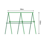 SOGA 90X120cm Plant Frame Tube Trellis Vegetable Flower Herbs Outdoor Vine Support Adjustable Garden Rack - Cafe Supply