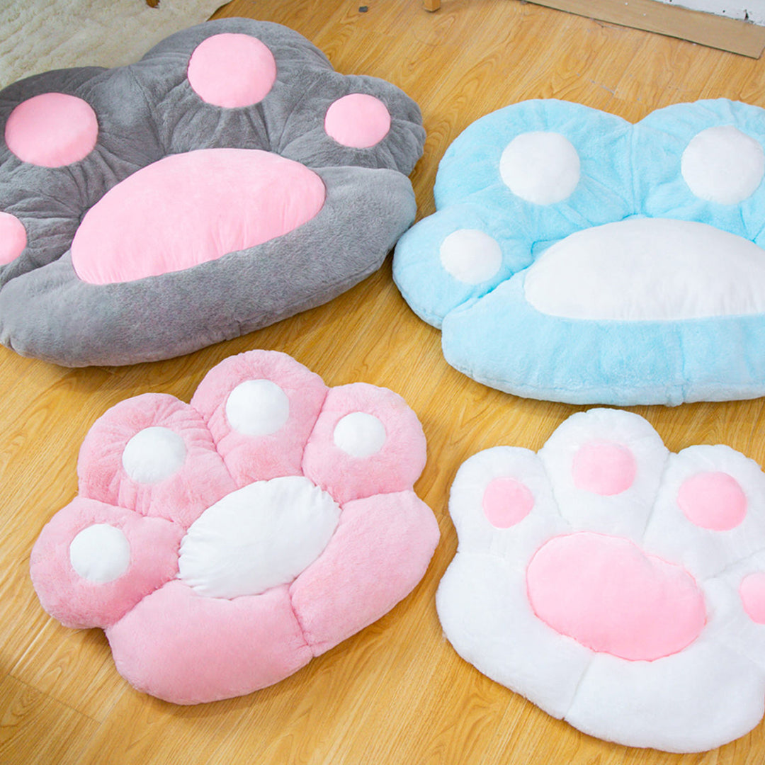 SOGA 2X Pink Paw Shape Cushion Warm Lazy Sofa Decorative Pillow Backseat Plush Mat Home Decor - Cafe Supply