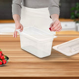 SOGA 150mm Clear Gastronorm GN Pan 1/3 Food Tray Storage with Lid - Cafe Supply