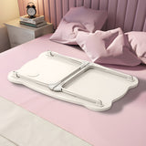 SOGA 2X White Portable Bed Table Adjustable Folding Mini Desk With Mini Drawer and Cup-Holder Home Decor - Cafe Supply