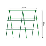 SOGA 150X90cm Plant Frame Tube Trellis Vegetable Flower Herbs Outdoor Vine Support Adjustable Garden Rack - Cafe Supply
