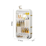 SOGA White Multi Tier Cosmetic Storage Rack Bathroom Vanity Tray Display Stand Organiser - Cafe Supply
