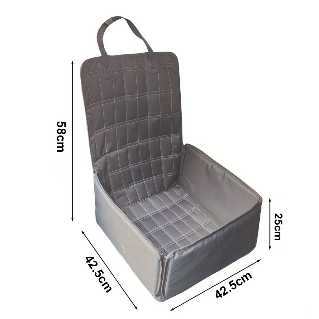 SOGA 2X Grey Car Pet Sitting Bag Breathable Safety Travel Portable Carrier Pouch Travel Essentials - Cafe Supply