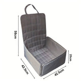 SOGA 2X Grey Car Pet Sitting Bag Breathable Safety Travel Portable Carrier Pouch Travel Essentials - Cafe Supply