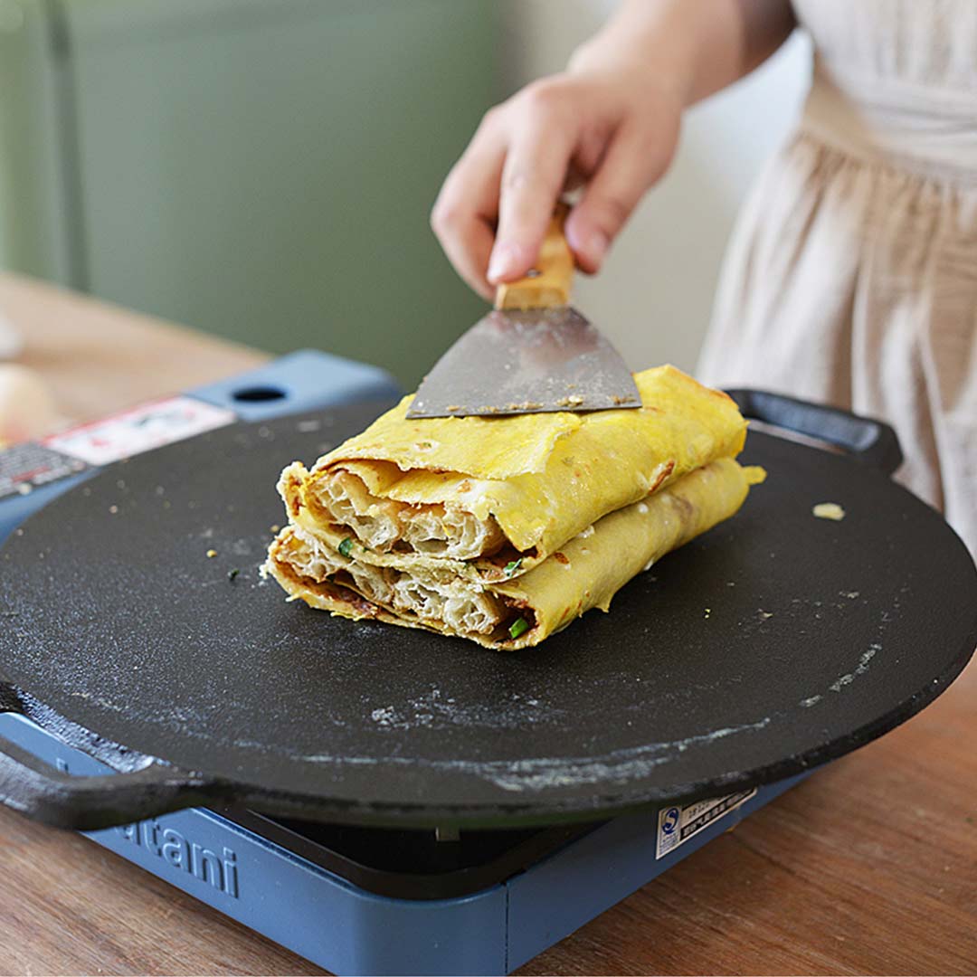 SOGA Electric Smart Induction Cooktop and 34cm Cast Iron Induction Crepe Pan Baking Cookware - Cafe Supply