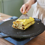 SOGA Electric Smart Induction Cooktop and 34cm Cast Iron Induction Crepe Pan Baking Cookware - Cafe Supply