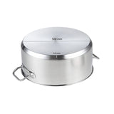 SOGA Stock Pot 58L Top Grade Thick Stainless Steel Stockpot 18/10 Without Lid - Cafe Supply