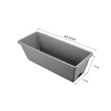 SOGA 49.5cm Gray Rectangular Planter Vegetable Herb Flower Outdoor Plastic Box with Holder Balcony Garden Decor Set of 5 - Cafe Supply