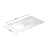 SOGA Clear Gastronorm 1/1 GN Lid Food Tray Top Cover Bundle of 6 - Cafe Supply