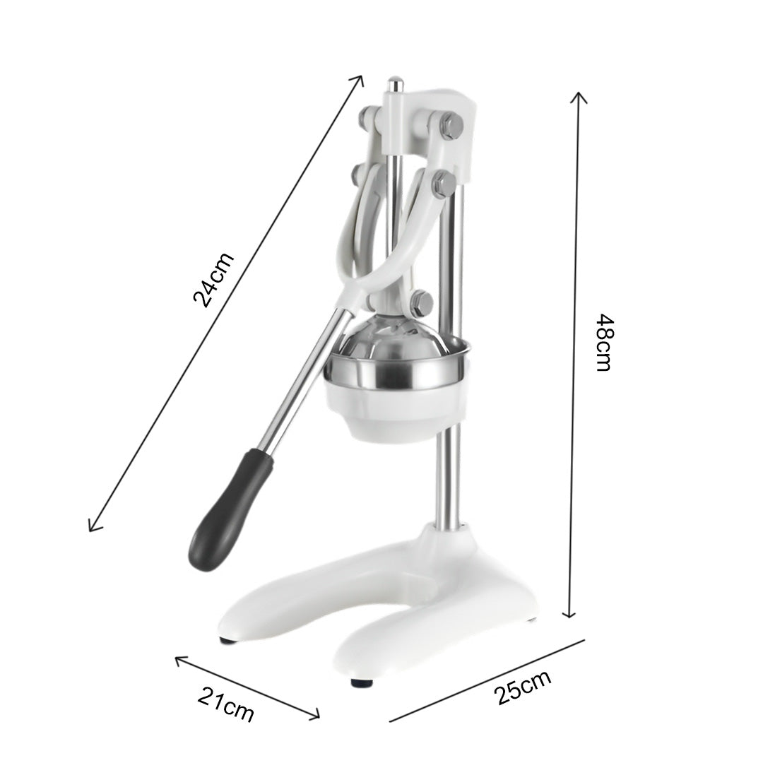 SOGA 2X Stainless Steel Manual Juicer Hand Press Juice Extractor Squeezer Lemon Orange Citrus White - Cafe Supply