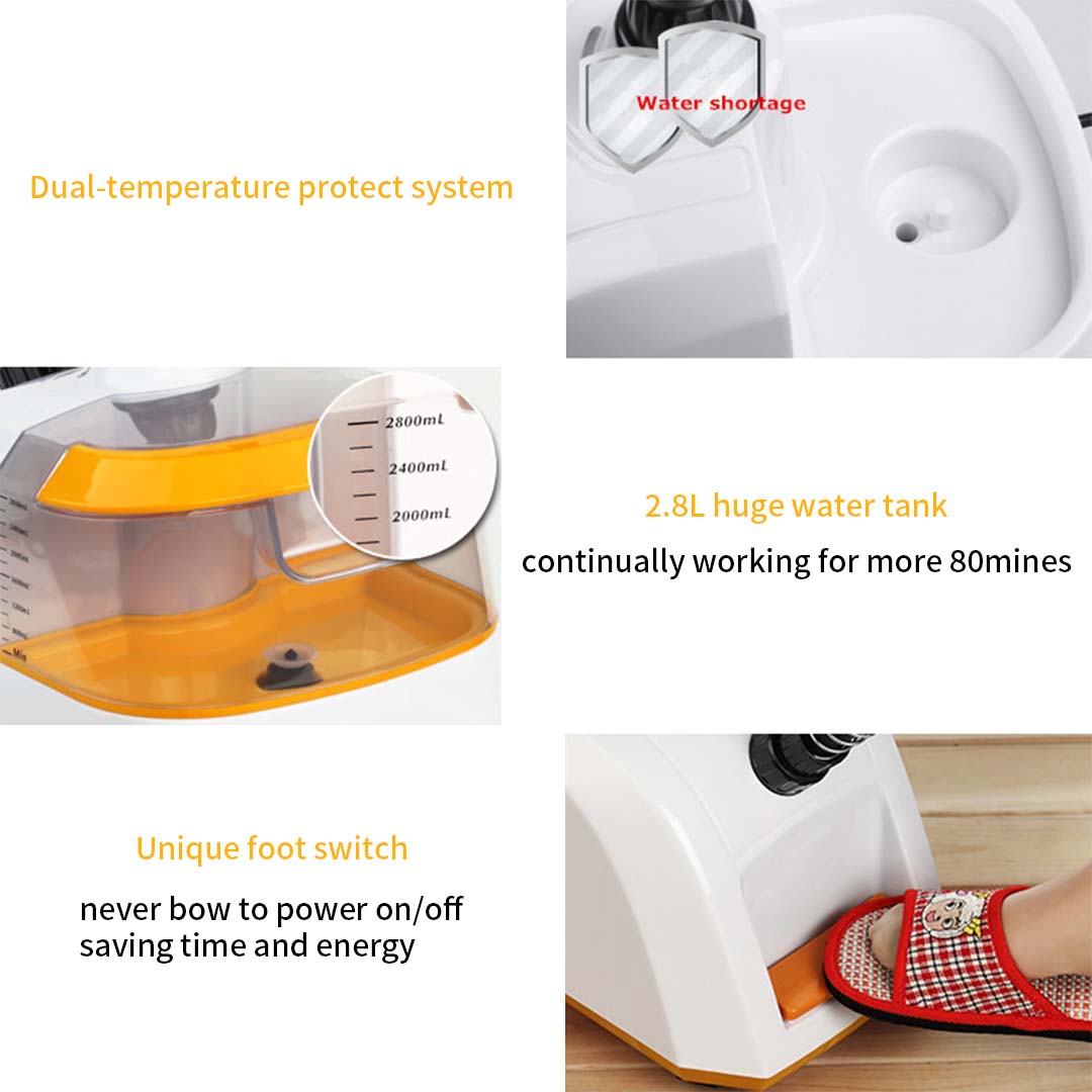 SOGA 2X Garment Steamer Portable Cleaner Steam Iron 80MINS Red - Cafe Supply