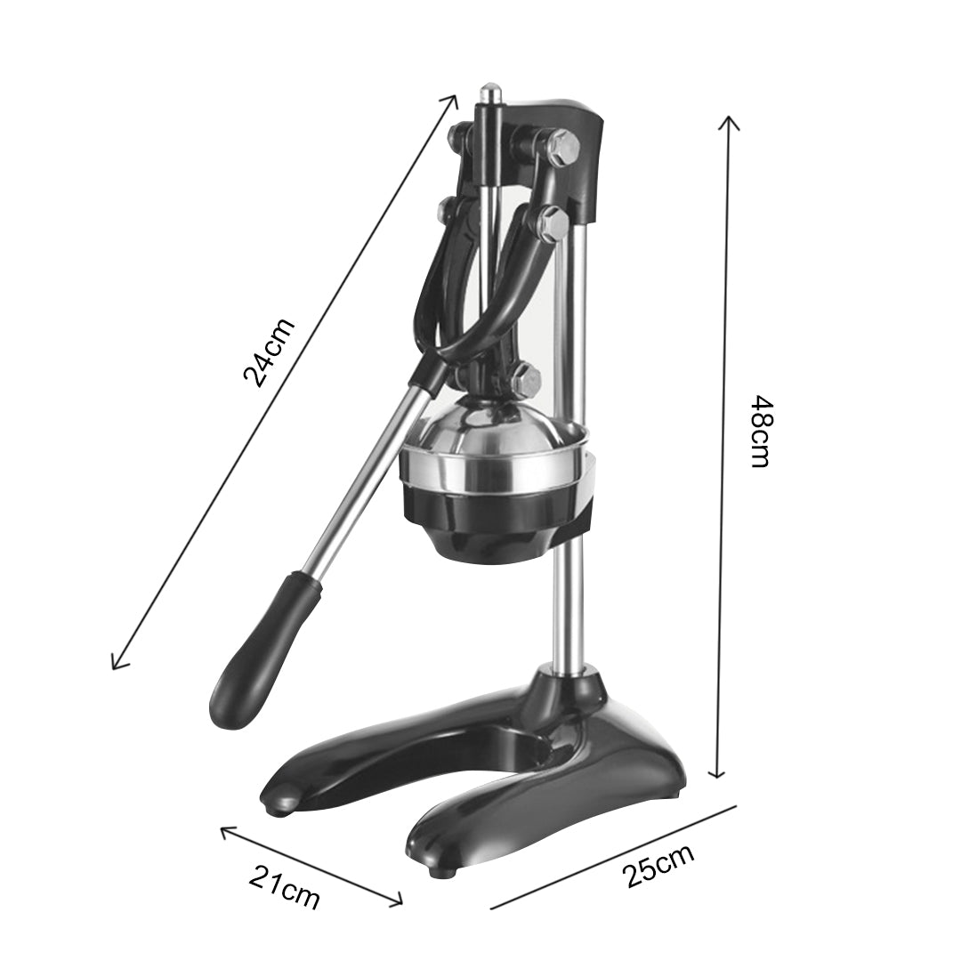 SOGA 2X Stainless Steel Manual Juicer Hand Press Juice Extractor Squeezer Lemon Orange Citrus Black - Cafe Supply