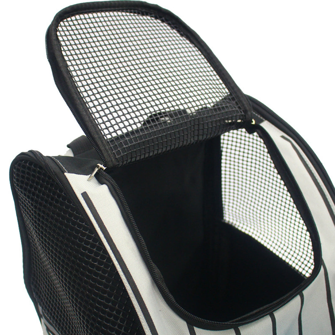 SOGA 2X Red Pet Carrier Backpack Breathable Mesh Portable Safety Travel Essentials Outdoor Bag - Cafe Supply