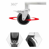 SOGA 2 Tier 85x45x90cm Stainless Steel Kitchen Trolley Bowl Collect Service Food Cart Medium - Cafe Supply